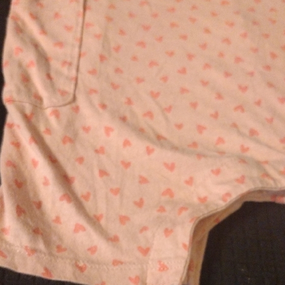 Pink Heart Patterned Baby Romper - Picture 7 of 10